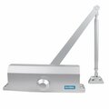 Global Door Controls Commercial Grade 3 Door Closer with Backcheck in white - Size 4 TC2204-BC-WH